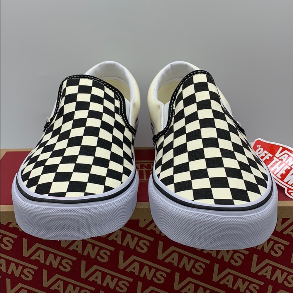 VANS CLASSIC SLIP ON Black & White CheckerboaWMNS - Picture 6 of 16